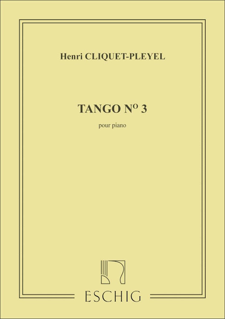 Pleyel 5 Tangos N 3 Piano